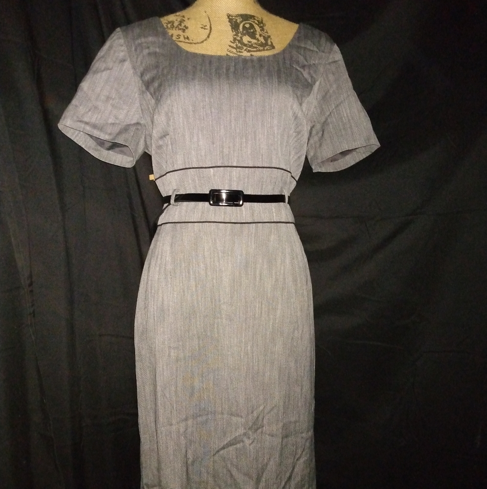 Alex Marie Grey dress with belt